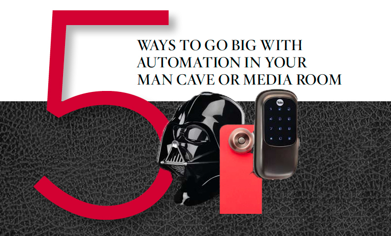 5 Ways to GO BIG with Automation in Your Man Cave or Media Room: audio/video, home theater, man cave, 