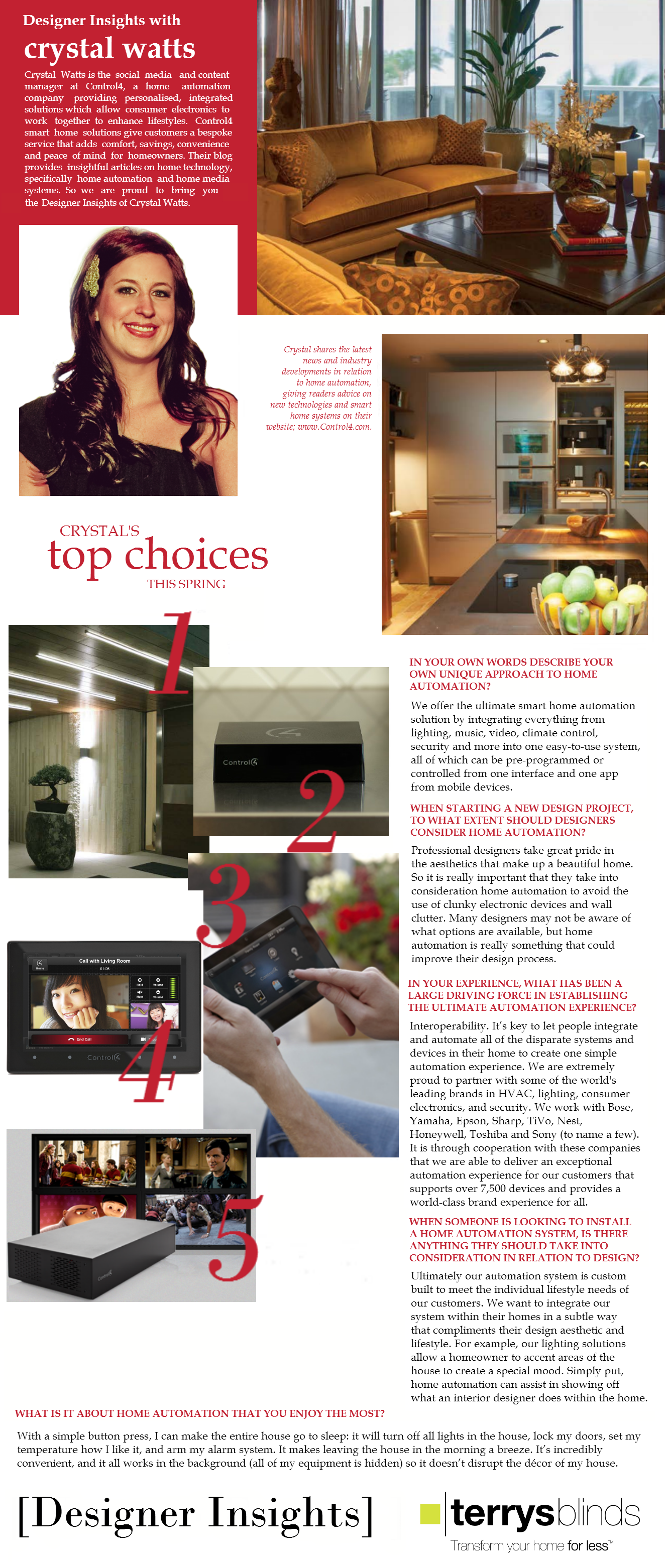 Designer Insights How Home Automation