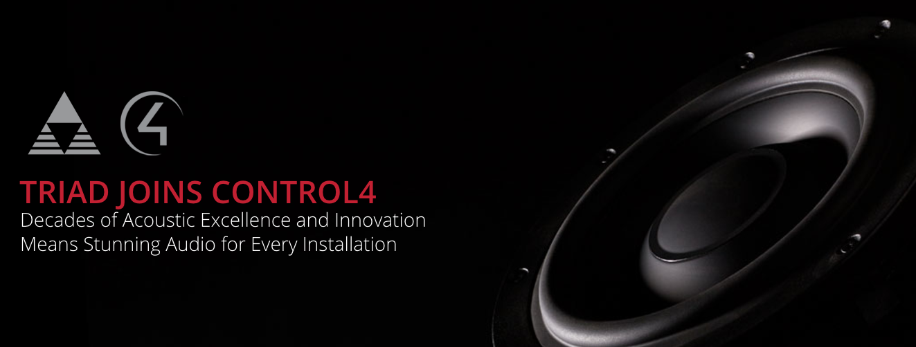 Control4 Acquires Triad Speakers, Inc.: acquisition, entertainment, speakers, 