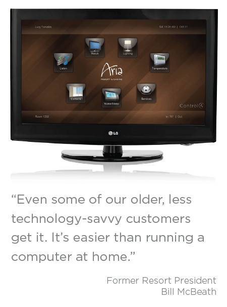 Control4 Automation in the Aria Hotel