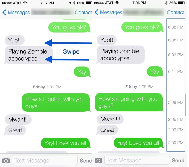 iOS iMessage Timestamp iMessage Timestamp